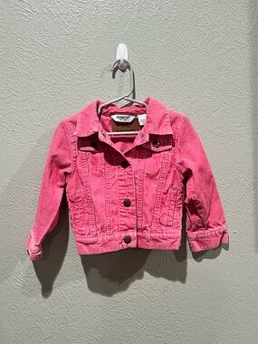 OshKosh B'gosh Bright Pink Corduroy Jacket for Kids Vintage 100% Cotton EUC